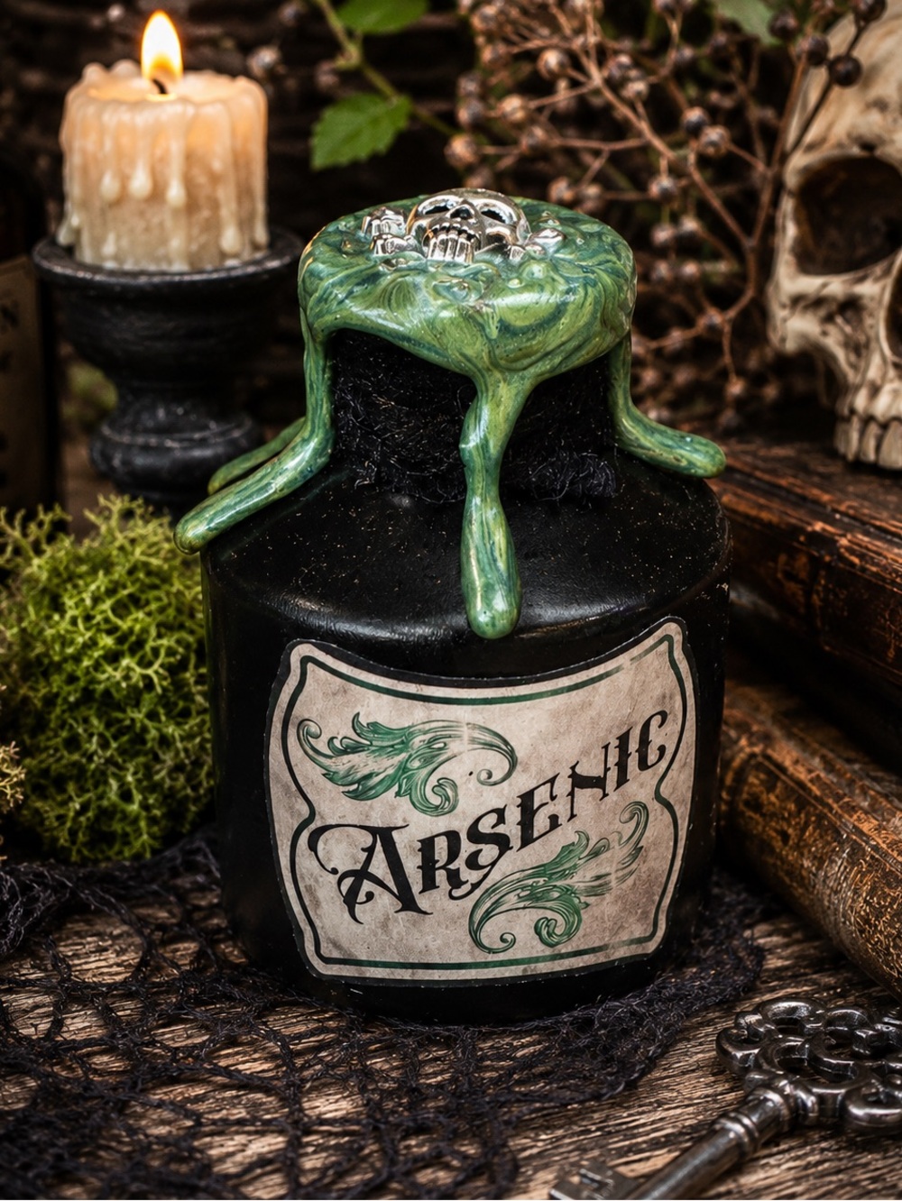 Arsenic Decorative Potion Bottle Gothic Halloween Witch Decor